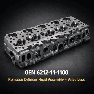 6212-11-1100 Komatsu Cylinder Head Assembly – Valve Less