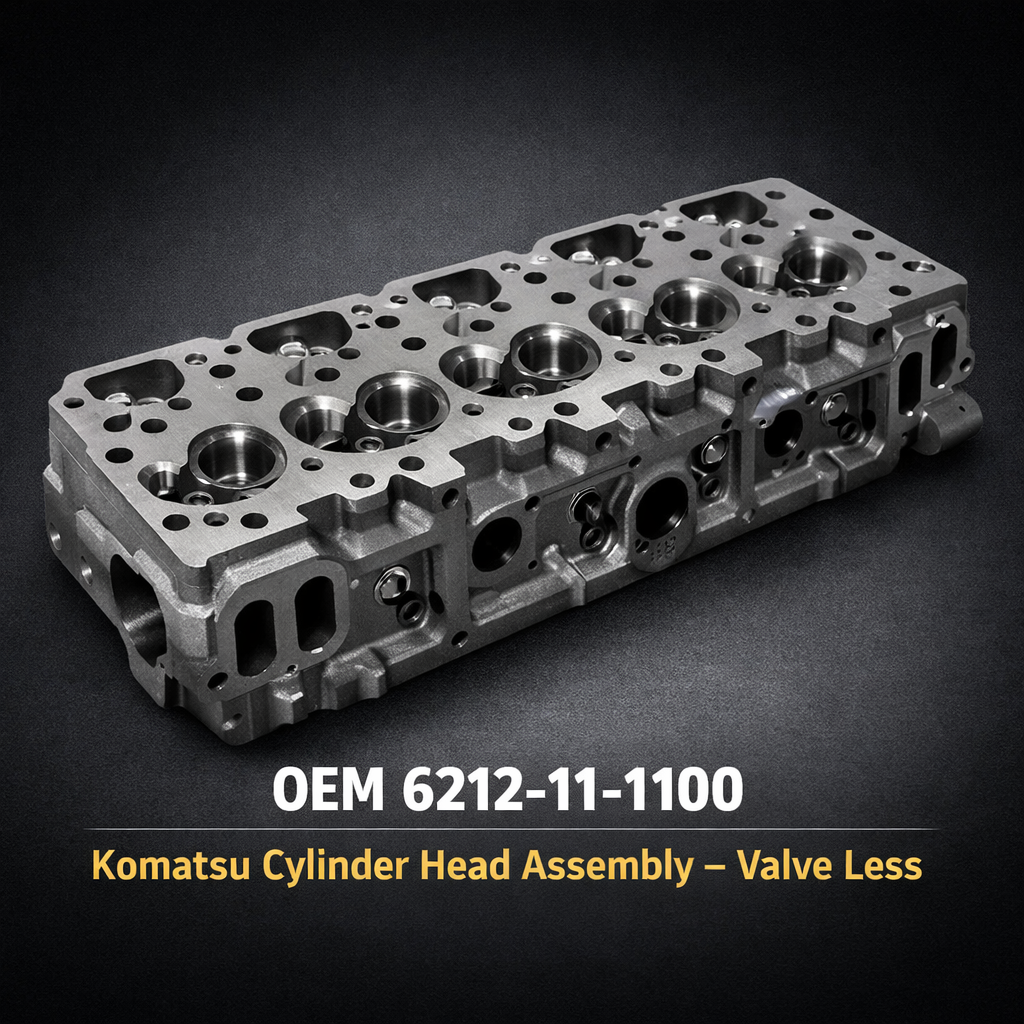 6212-11-1100 Komatsu Cylinder Head Assembly – Valve Less