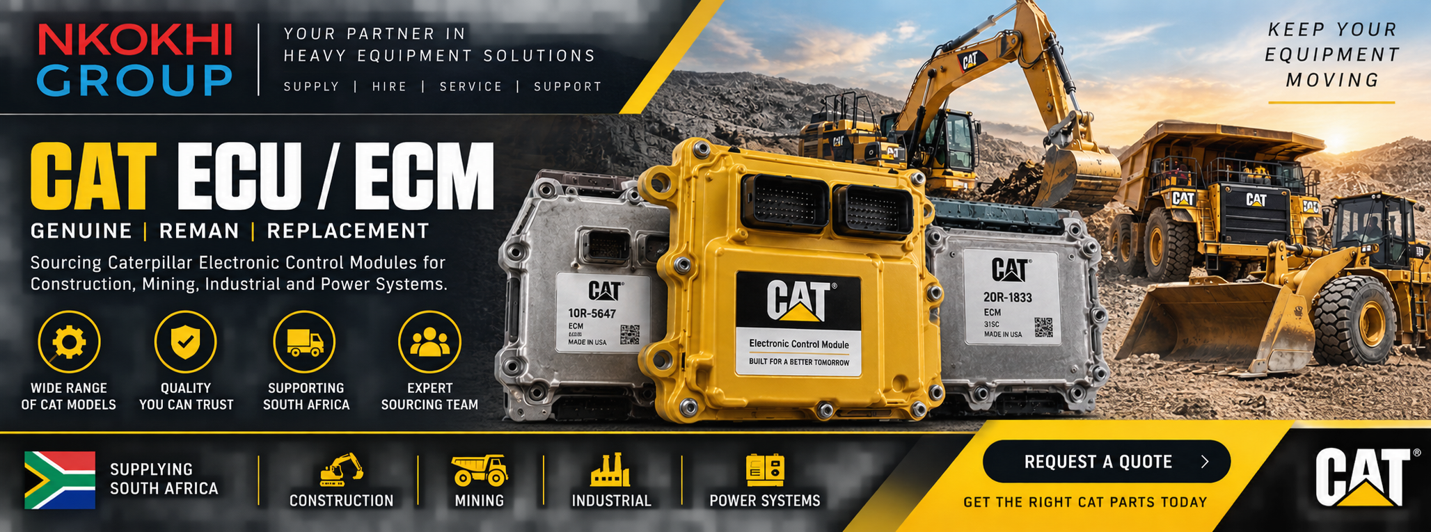 CAT ECU ECM Caterpillar Electronic Control Module for Sale South Africa
