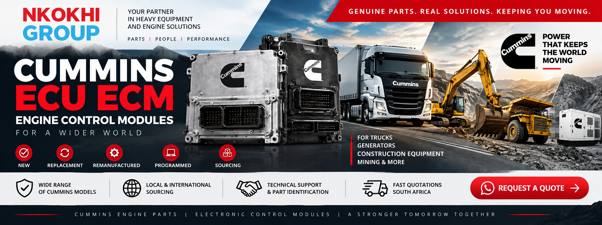 Cummins ECU ECM engine control module for sale in South Africa