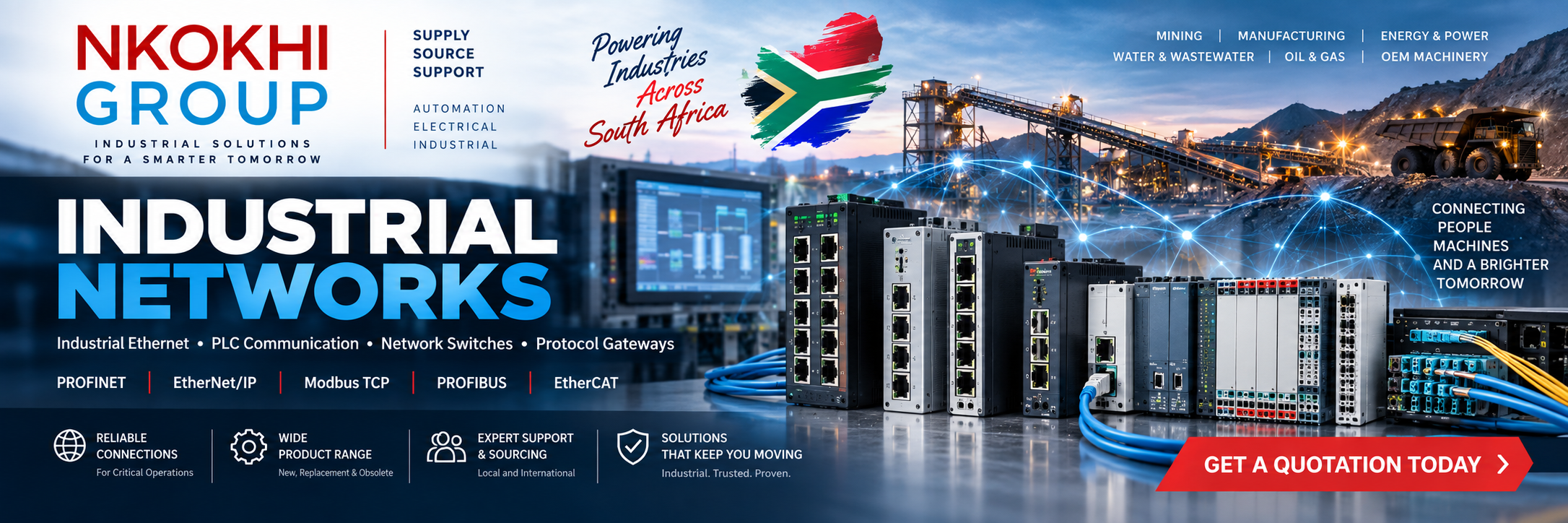 Industrial Networks and Industrial Ethernet Solutions South Africa - Nkokhi Group