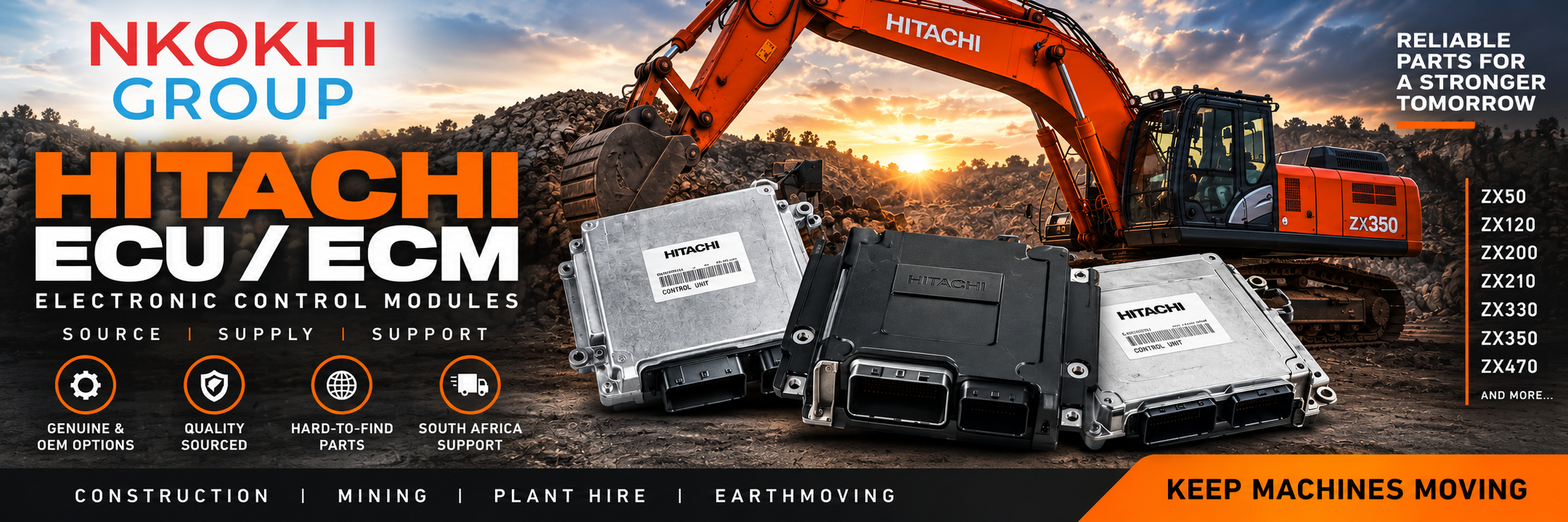 Hitachi ECU ECM electronic control module for excavators