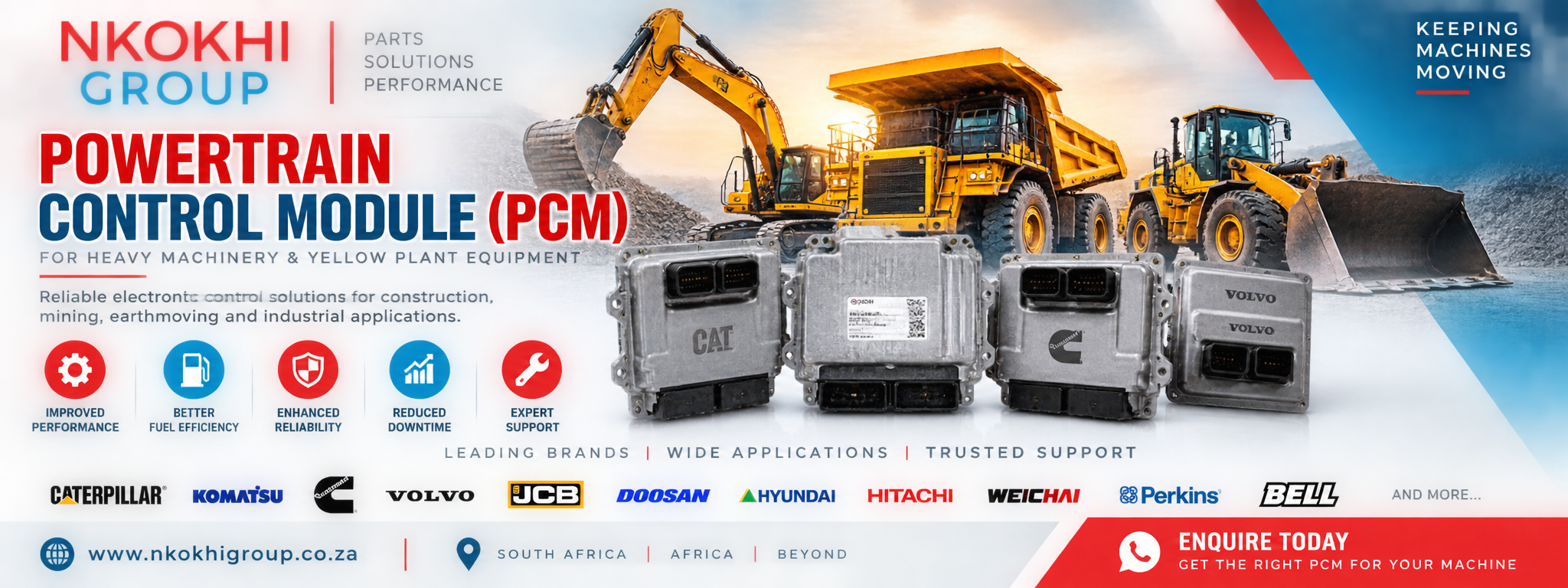 Powertrain Control Module PCM for Heavy Machinery