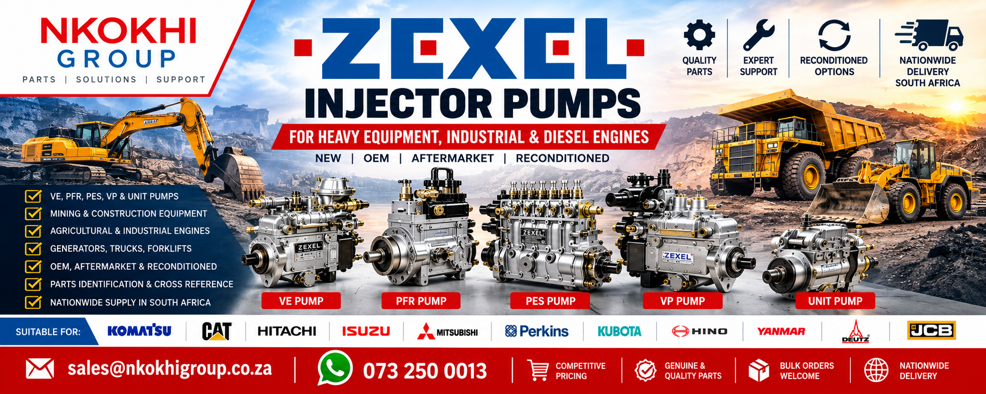Zexel Injector Pump for Sale in South Africa