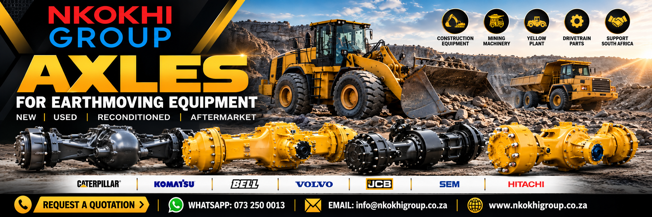 Axles for Sale South Africa | Heavy Equipment Axles – Nkokhi Group