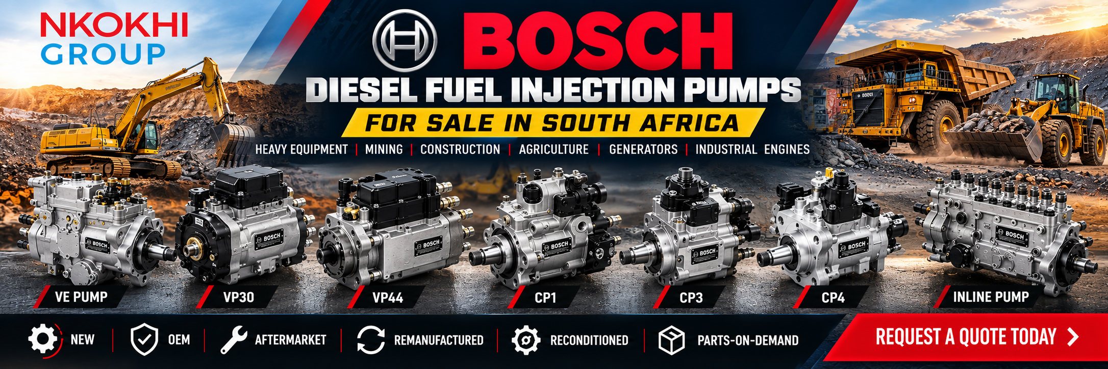 Bosch diesel fuel injection pump for sale in South Africa