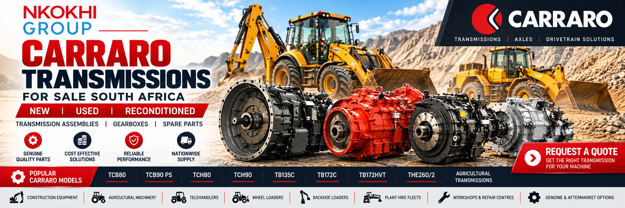 Carraro transmissions for sale South Africa
