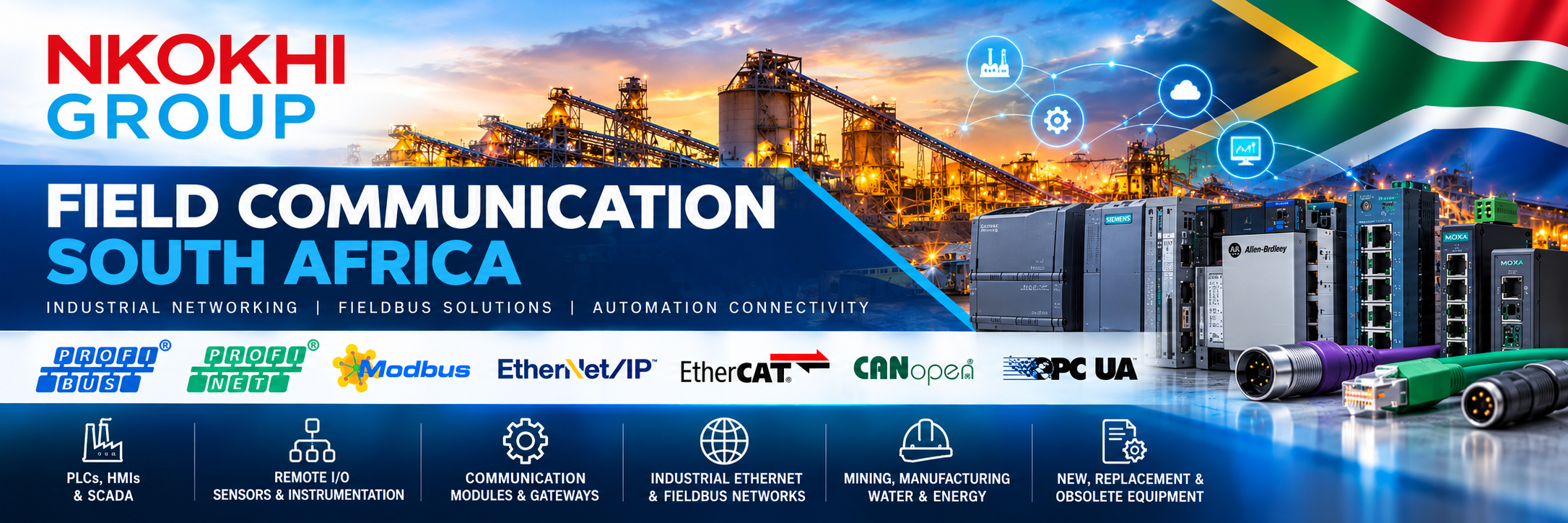Field Communication South Africa – Industrial Fieldbus and PLC Communication Solutions – Nkokhi