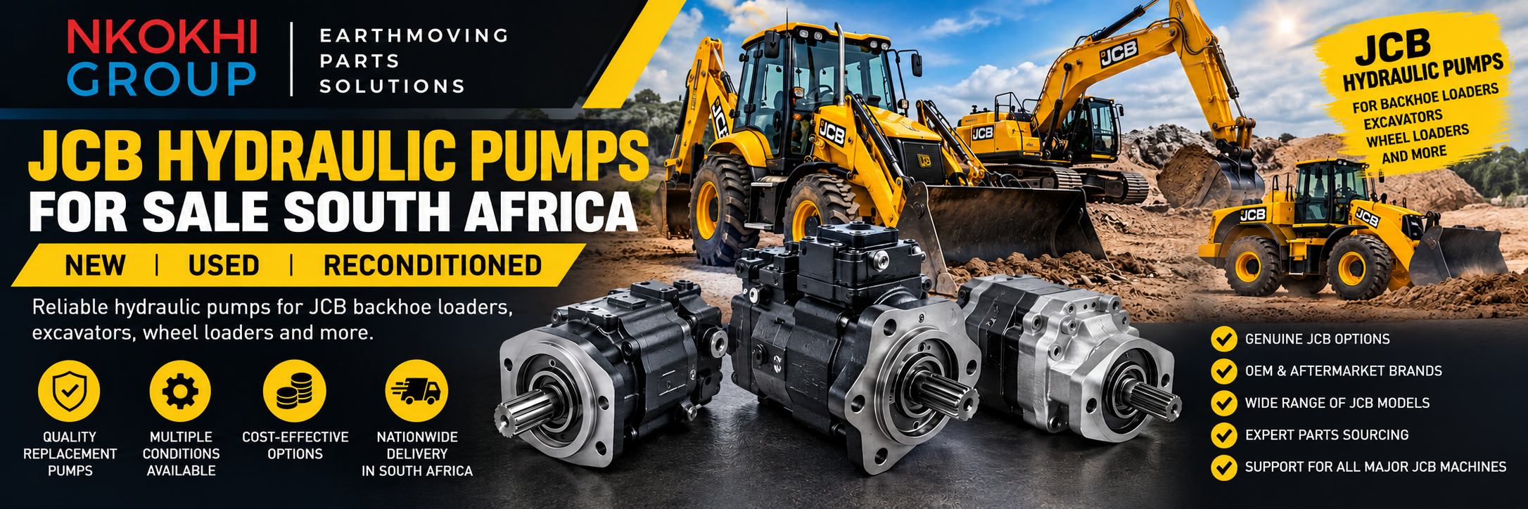 JCB Hydraulic Pumps for Sale South Africa