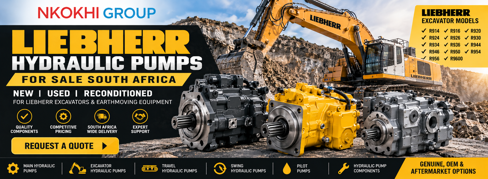 Liebherr hydraulic pumps for sale South Africa