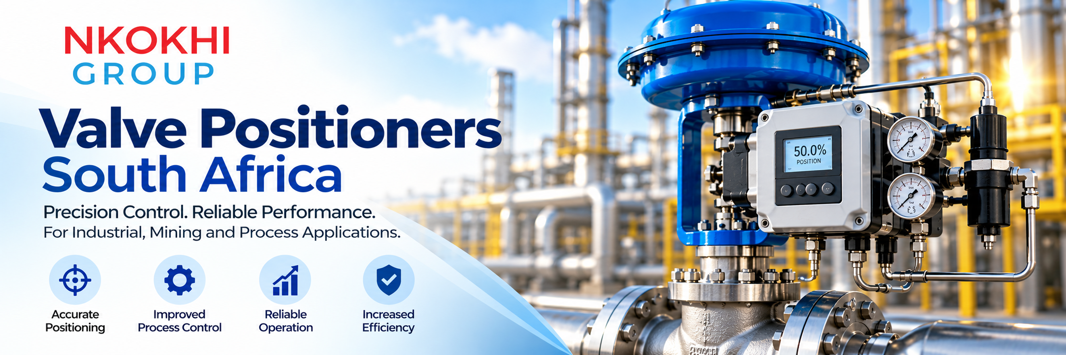 Valve Positioners South Africa – Nkokhi Group smart digital valve positioner