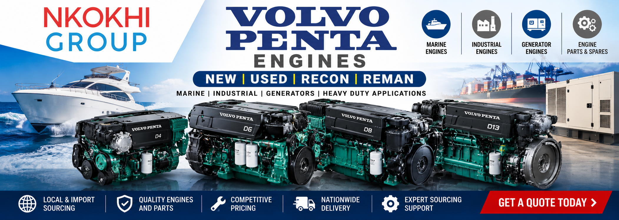 Volvo Penta engines for sale South Africa