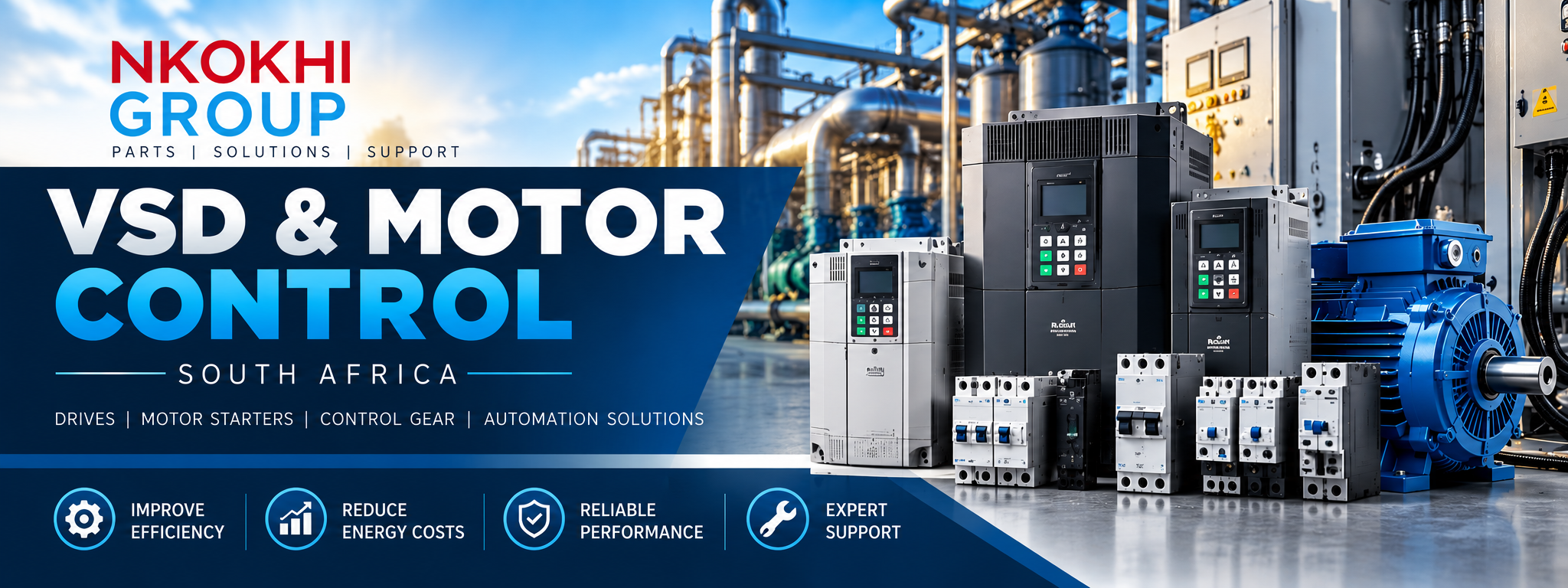 VSD & Motor Control South Africa | Industrial Variable Speed Drives, Motor Starters & Automation Solutions