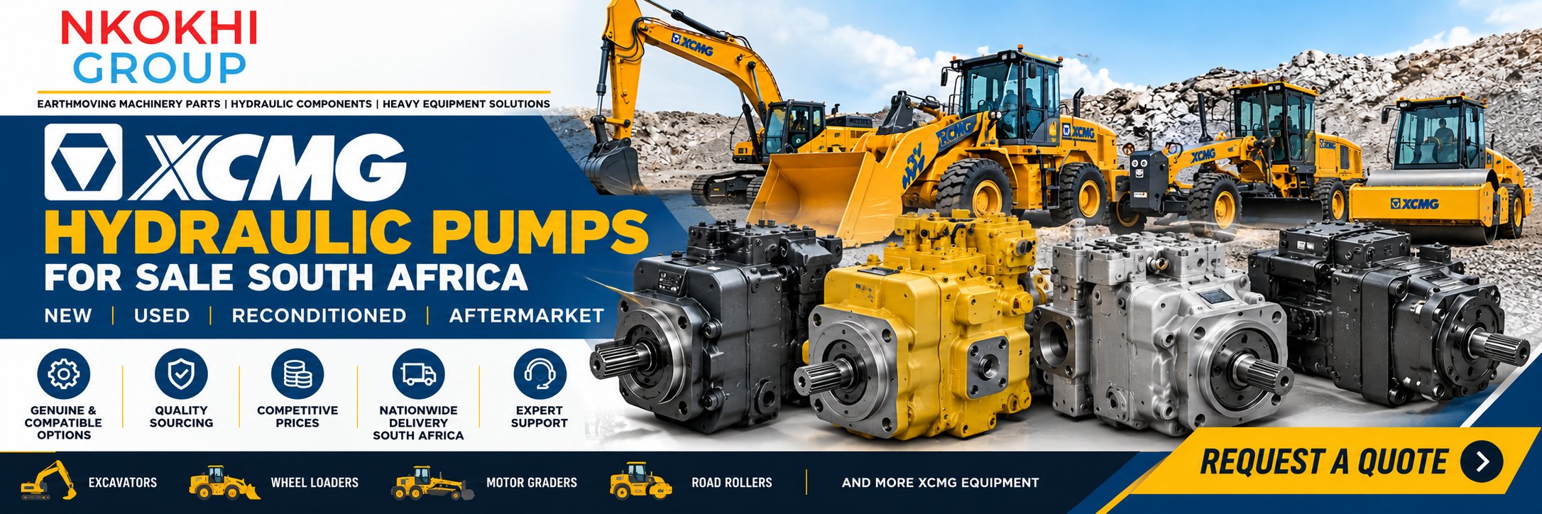 XCMG Hydraulic Pumps for Sale South Africa | Nkokhi Group