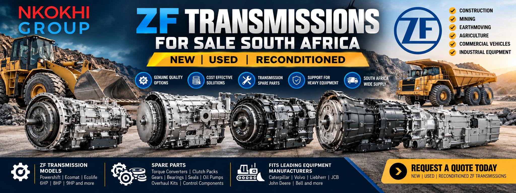 ZF Transmissions for Sale South Africa | New, Used & Recon